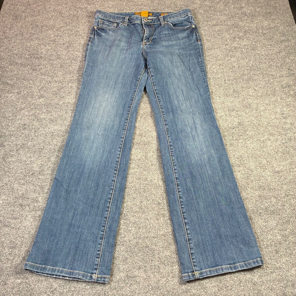 Seven7 Flare Jeans Womens 8 Blue Medium Wash Stretch Denim Pants